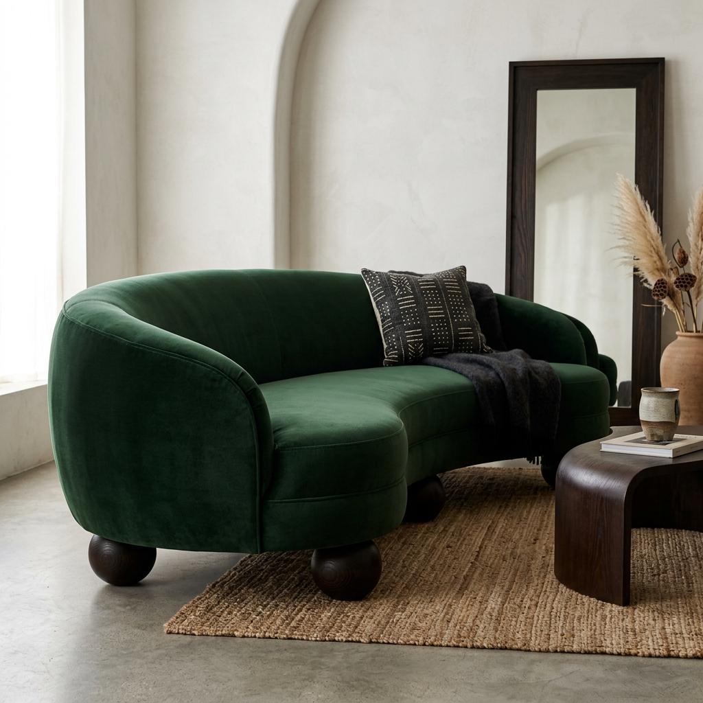 Curved Sofa Detail